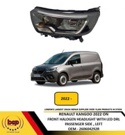 RENAULT KANGOO 2022 ON HALOGEN HEADLIGHT LED DRL PASSENGER SIDE LEFT 260604292R